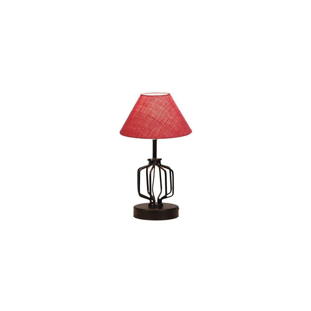 Wynter Pink Jute Table lamp with Iron Base