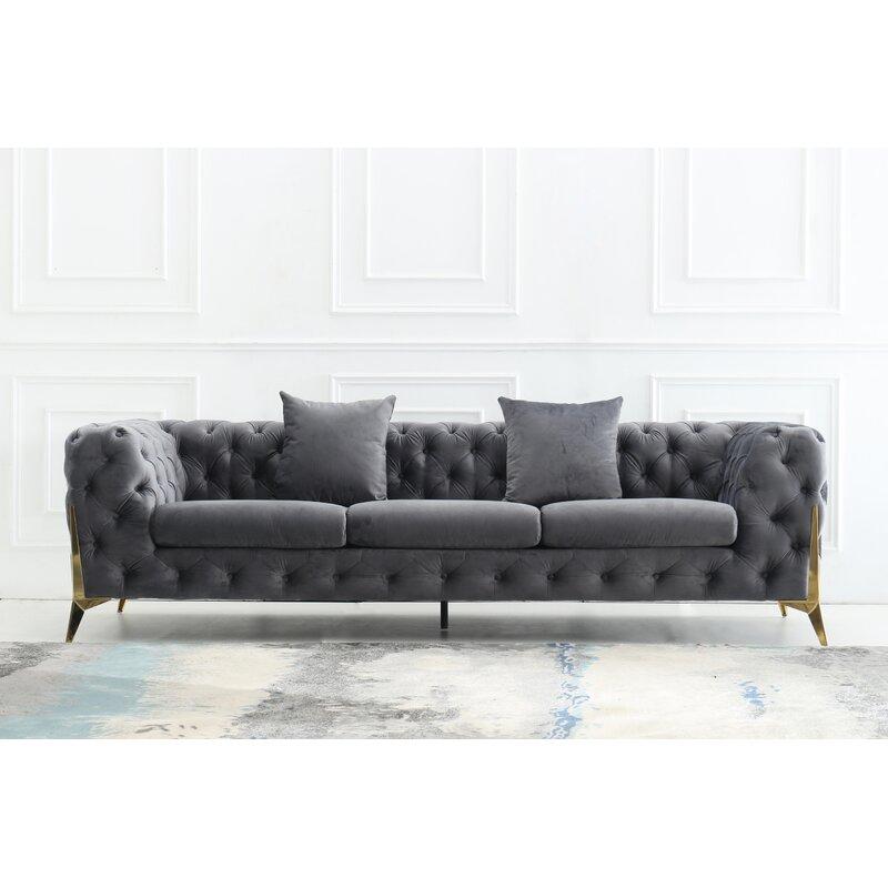 Norman Fabric Sofa - Grey