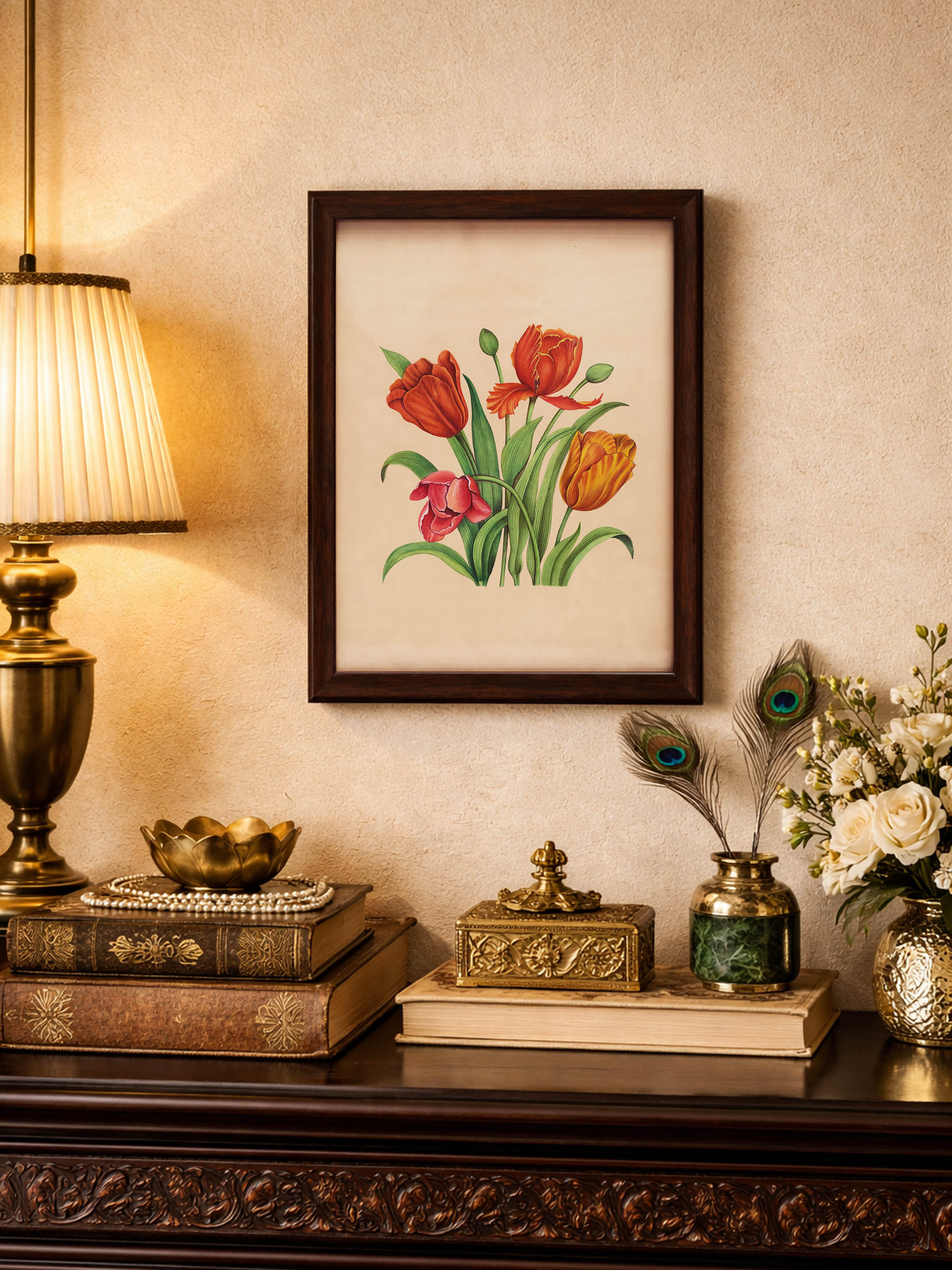Flower Miniature Painting