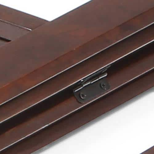 Andreas Solid Wood Bookshelf in Dark Walnut Finish