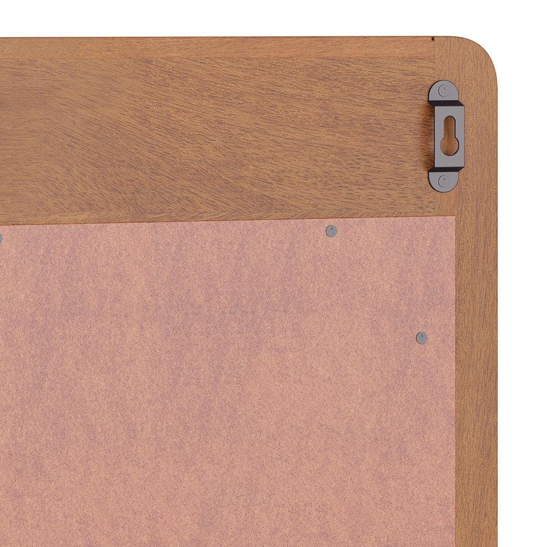 Toledo Solid Wood Mirror Frame In Amber Walnut Finish