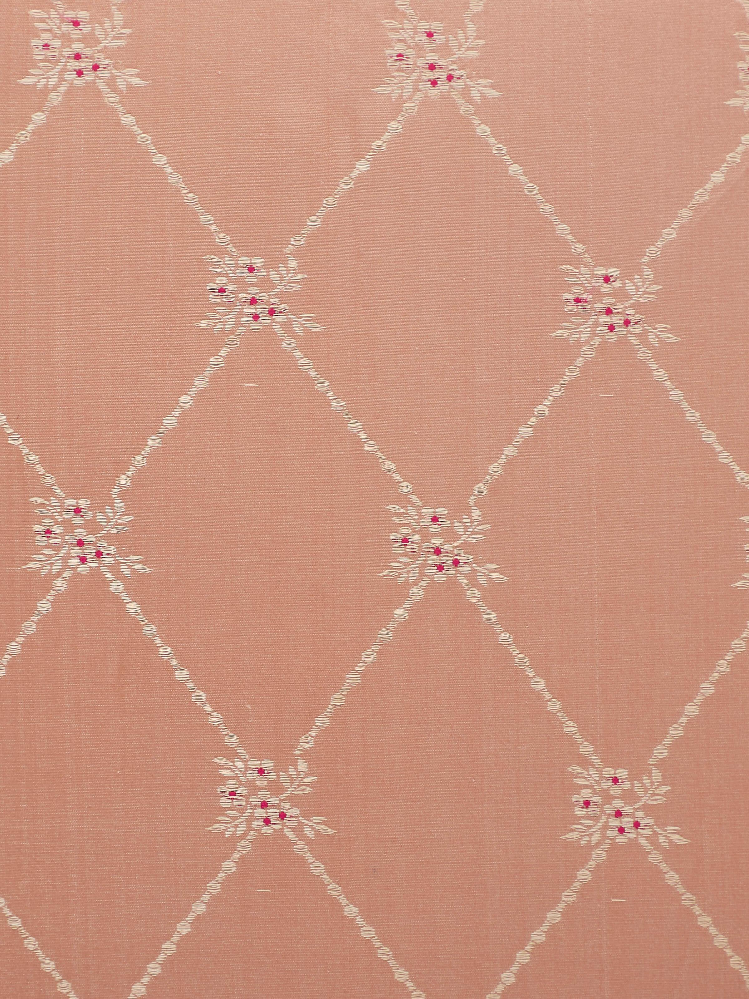 Awadh Peach Banarasi Handloom Silk Cushion Cover