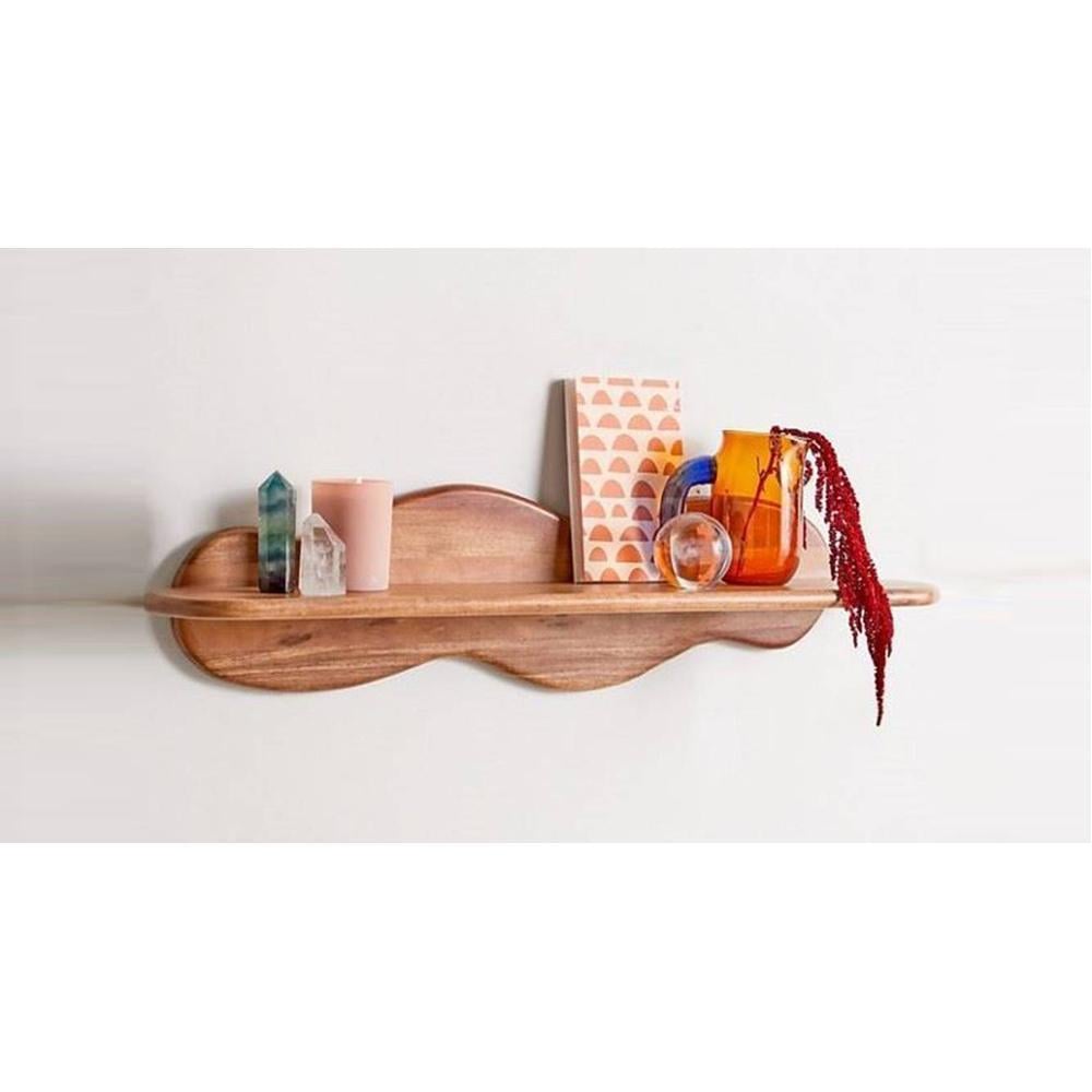 WOODENMOOD Rectangular Wall Rack