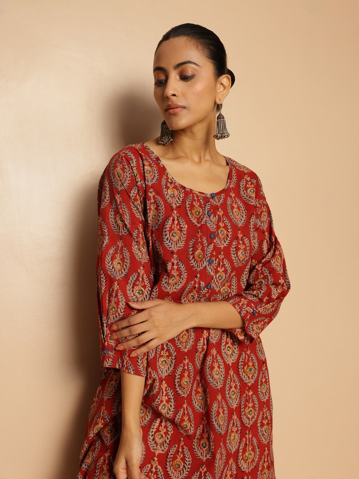 Alternate lifestyle shot showcasing the casual and festive look.