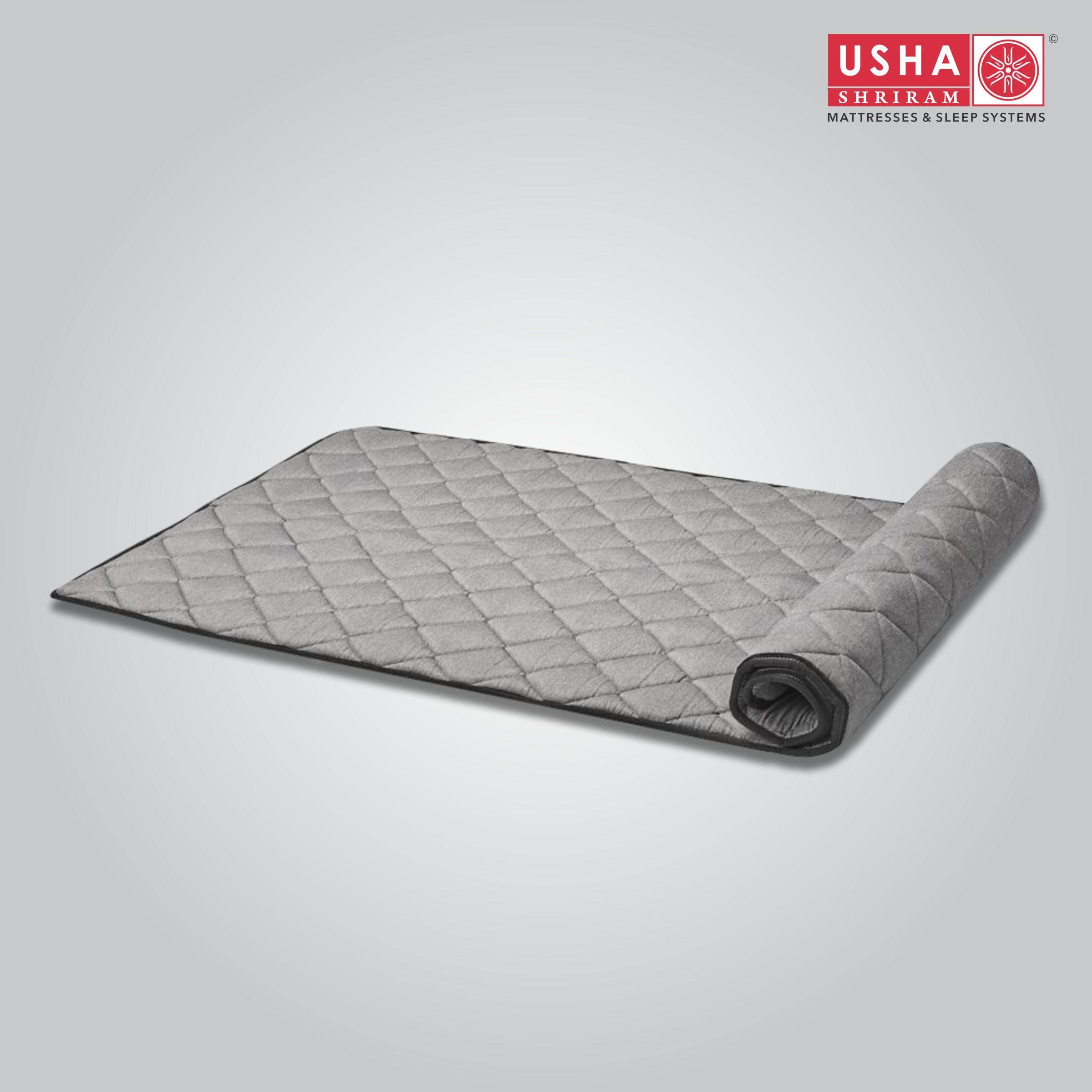 Usha Shriram Roll-Up Foldable Travel & Portable Mat (Mattress Thickness: 1 Inches, Mattress Dimensions: 72 x 72 in)