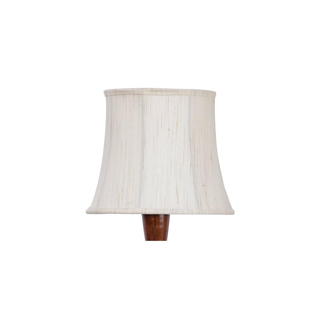 Calloway Brown Cotton Shade Floor Lamp