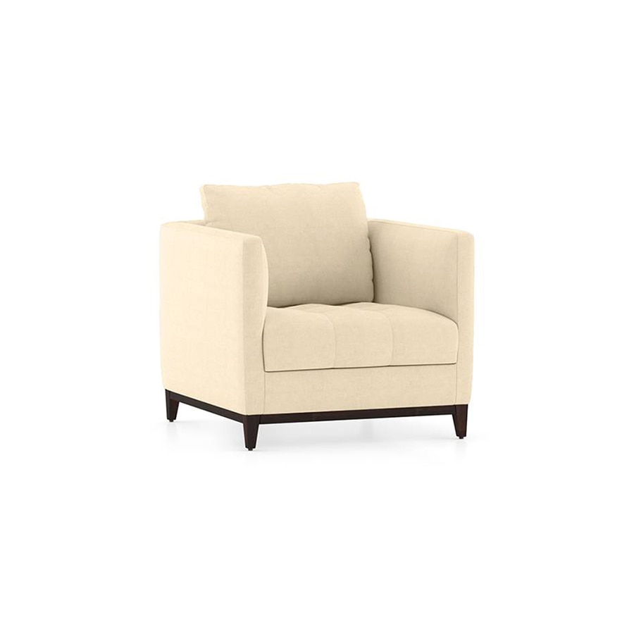 Florence Premium 1 Seater Fabric Sofa in Birch Beige Colour