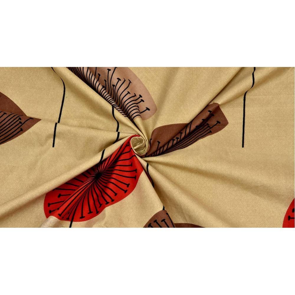 Idriss Multicolor Abstract 180 TC Cotton Double Size Bedsheet with 2 Pillow Covers