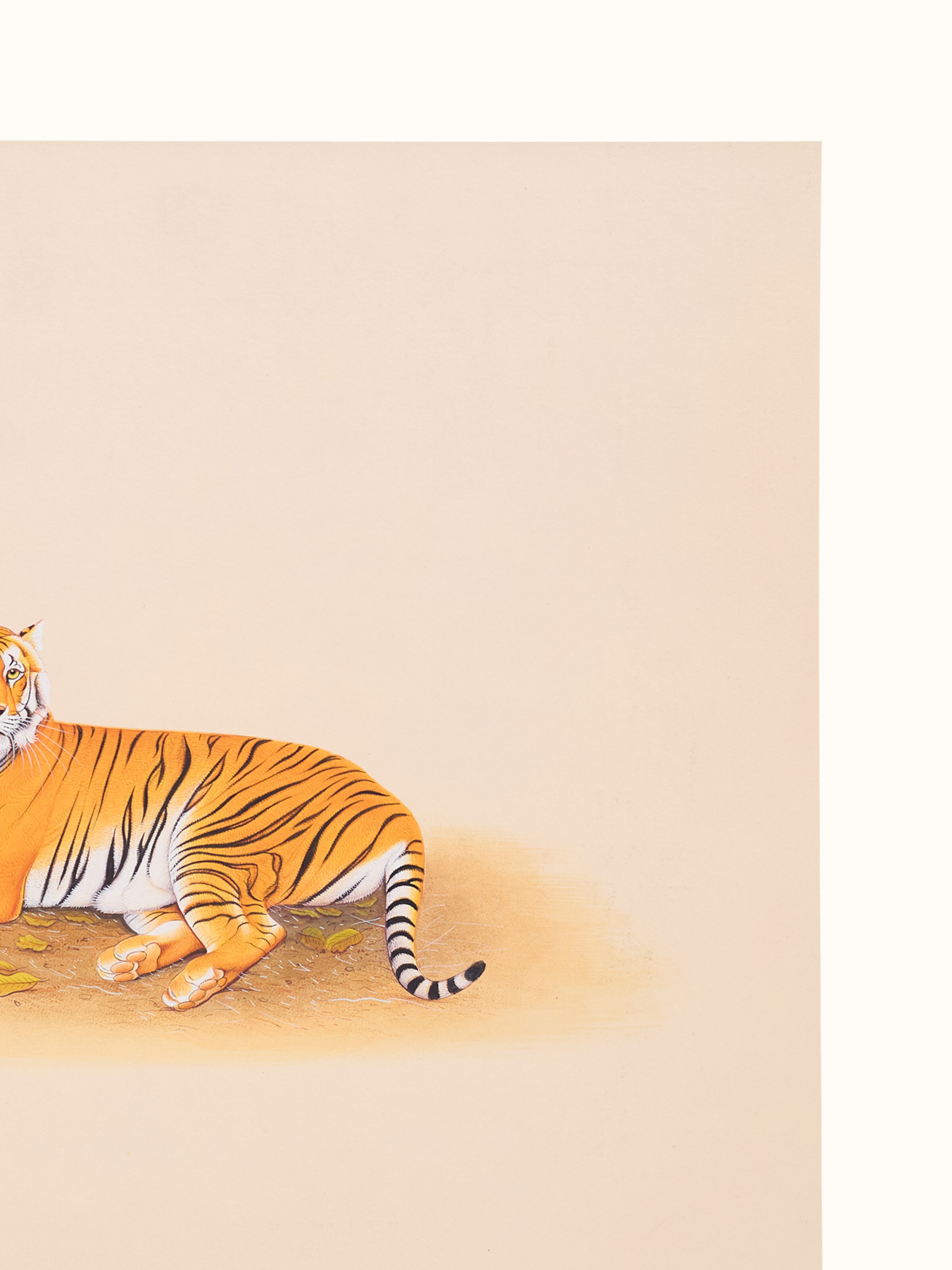 Tiger Miniature Painting