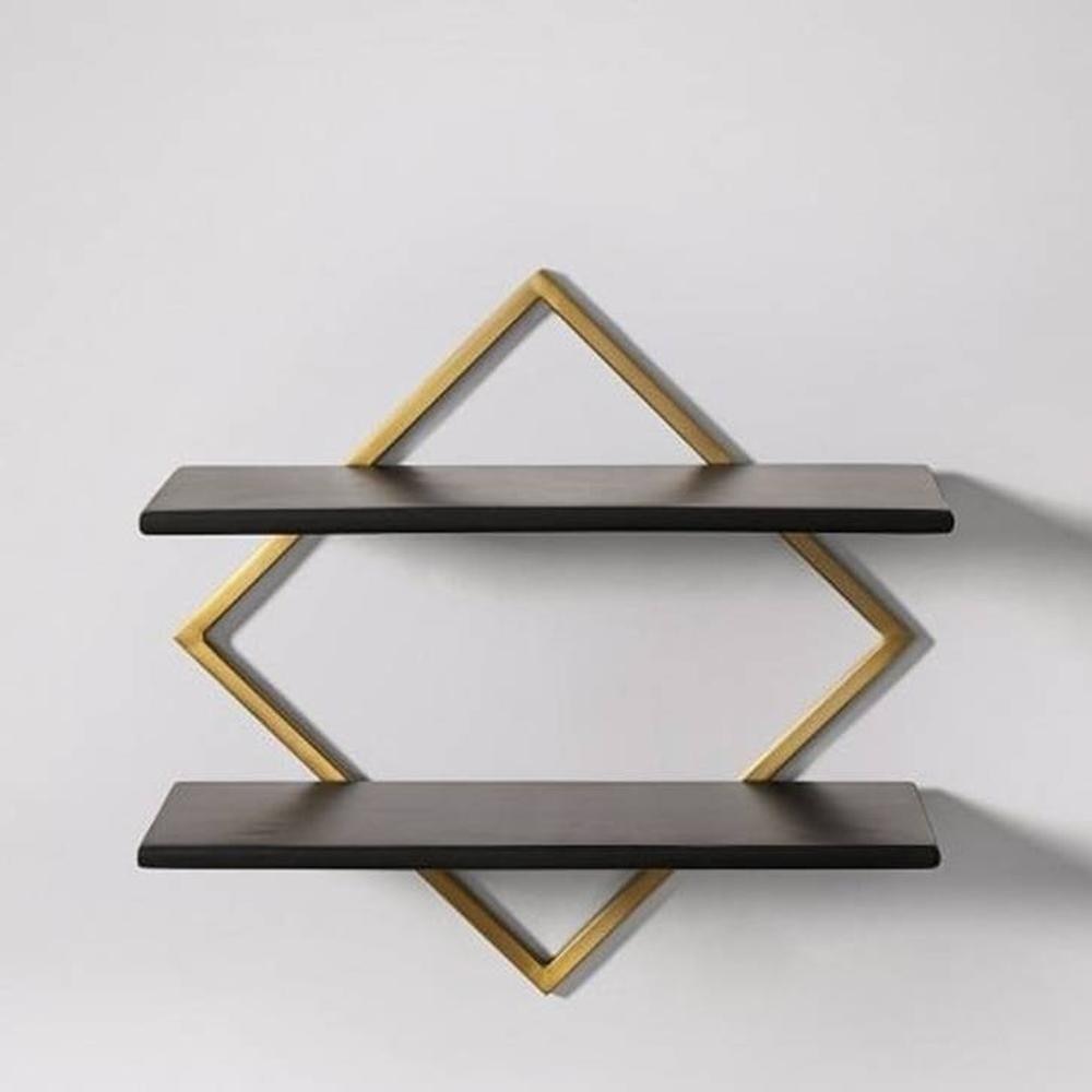 WOODENMOOD Rectangular Wall Rack