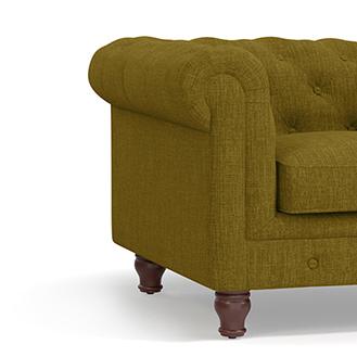 Winchester Premium 4 Seater Fabric Sofa in Olive Green Colour