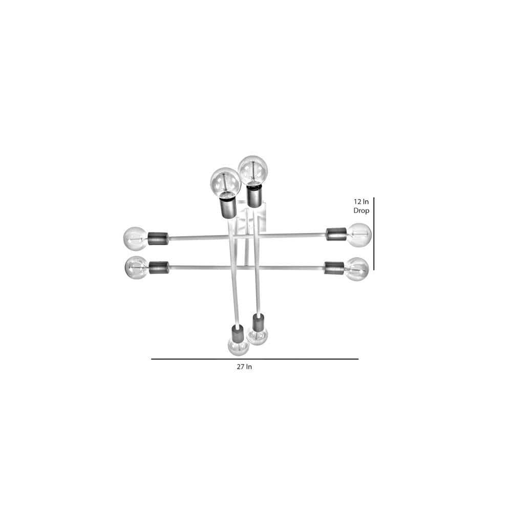 Eight Head Sputnik White Mordern Chandelier