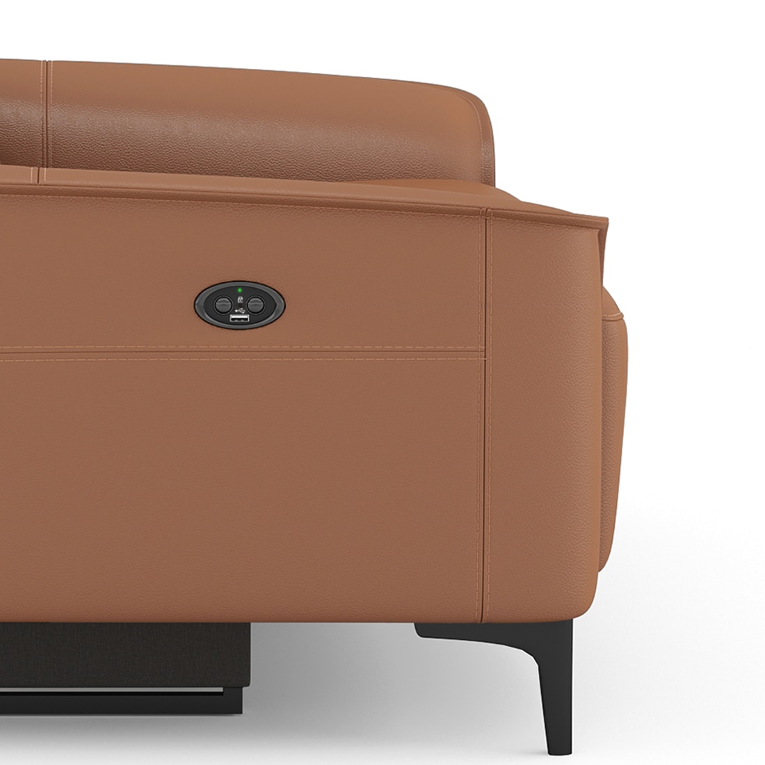 Molto Leather Recliner in Brown Colour