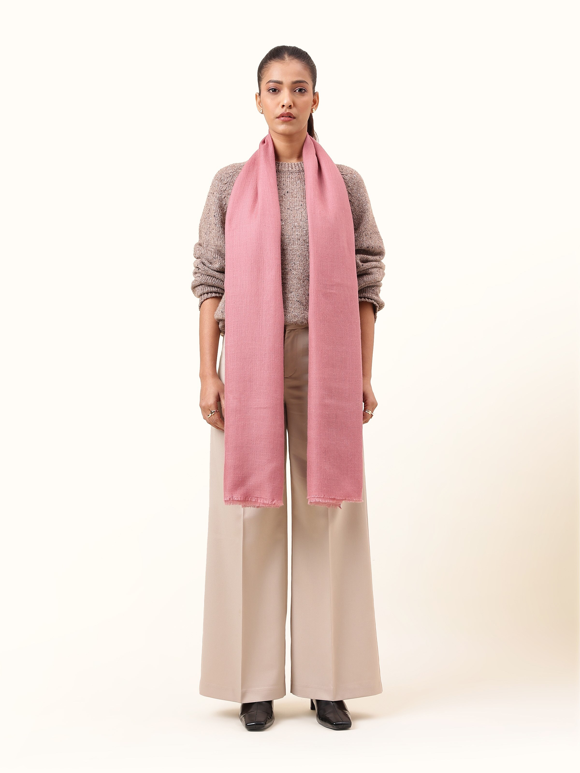 Peach Pashmina Shawl