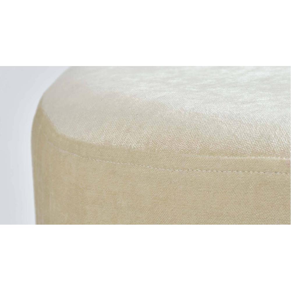 Melanie Solid Wood Stool in Cream Colour