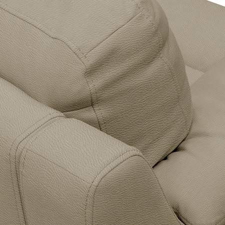 Farina 3 Seater Half Leather Sofa in Cappuccino Colour