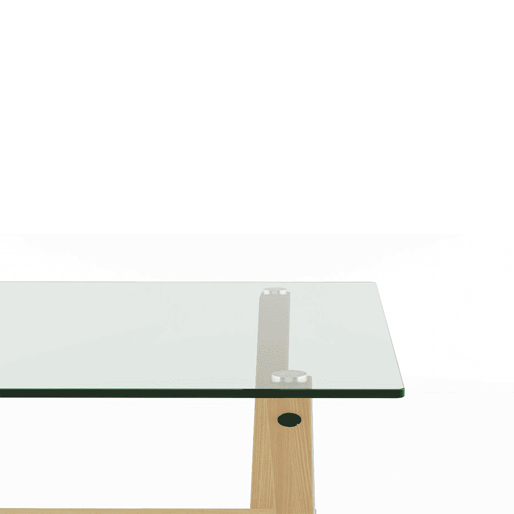 Nobu 6 Seater Glass Top Dining Table