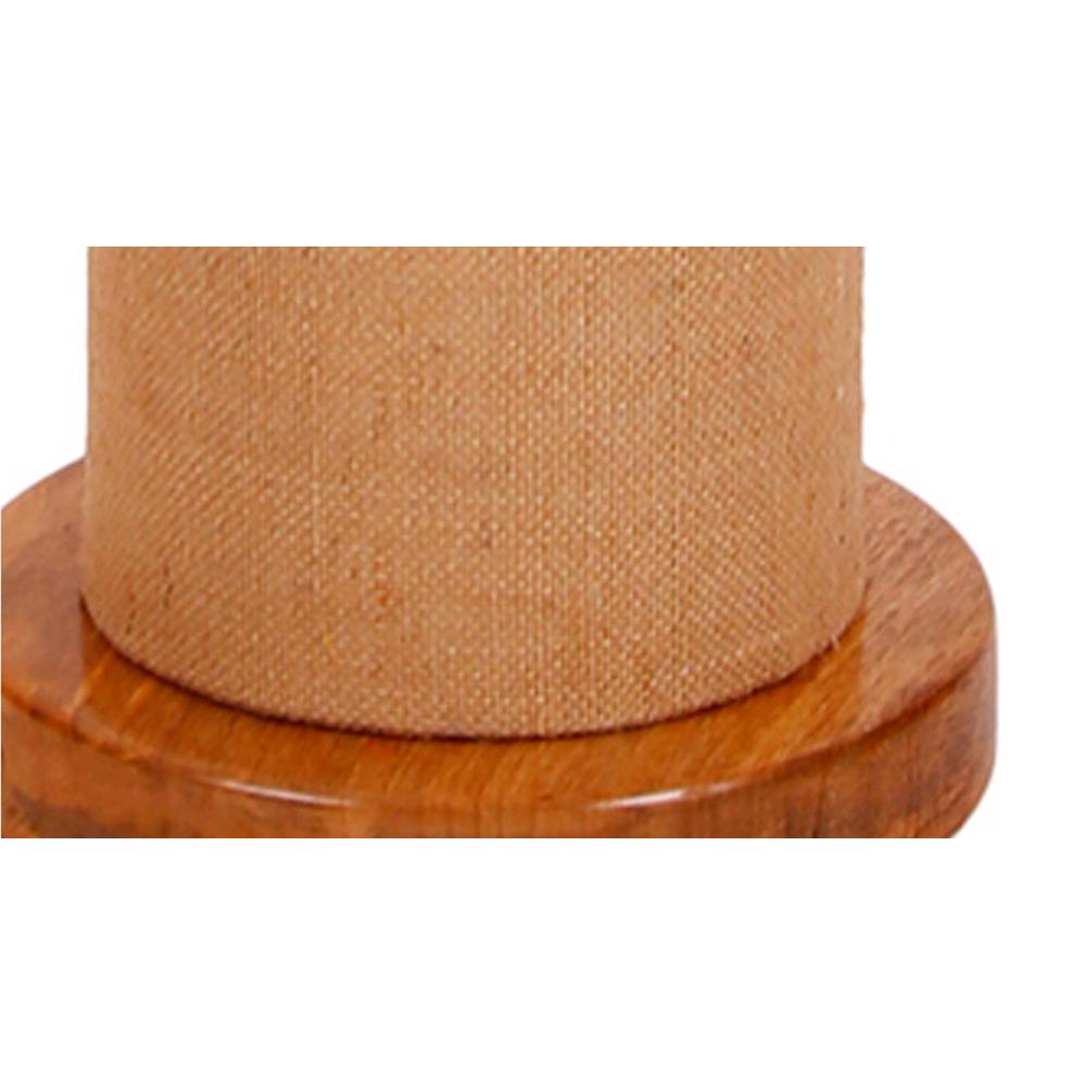 Oliver Beige Cotton Shade Floor Lamp