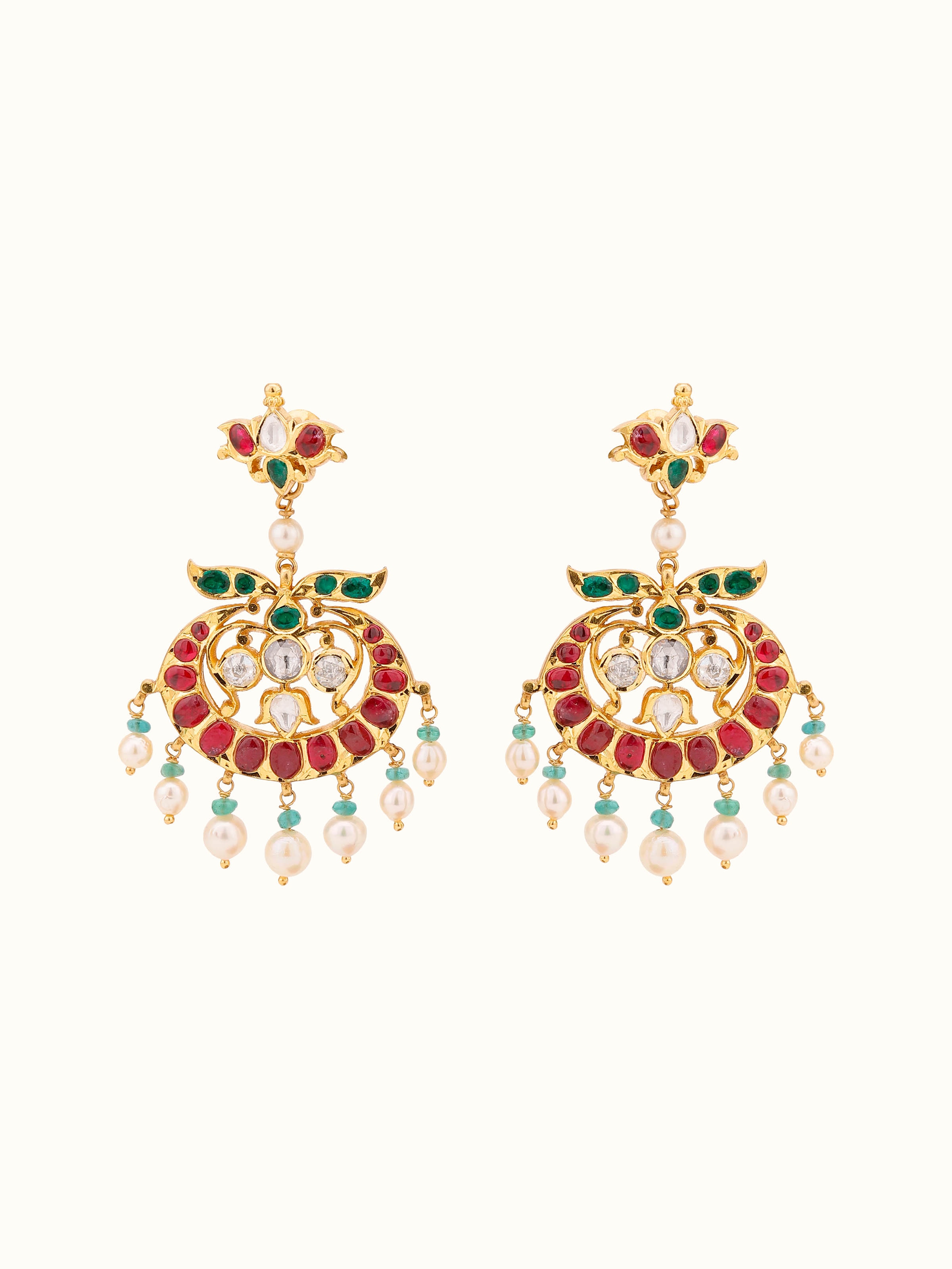 Kundala Velai 22 Karat Gold Drop Earrings