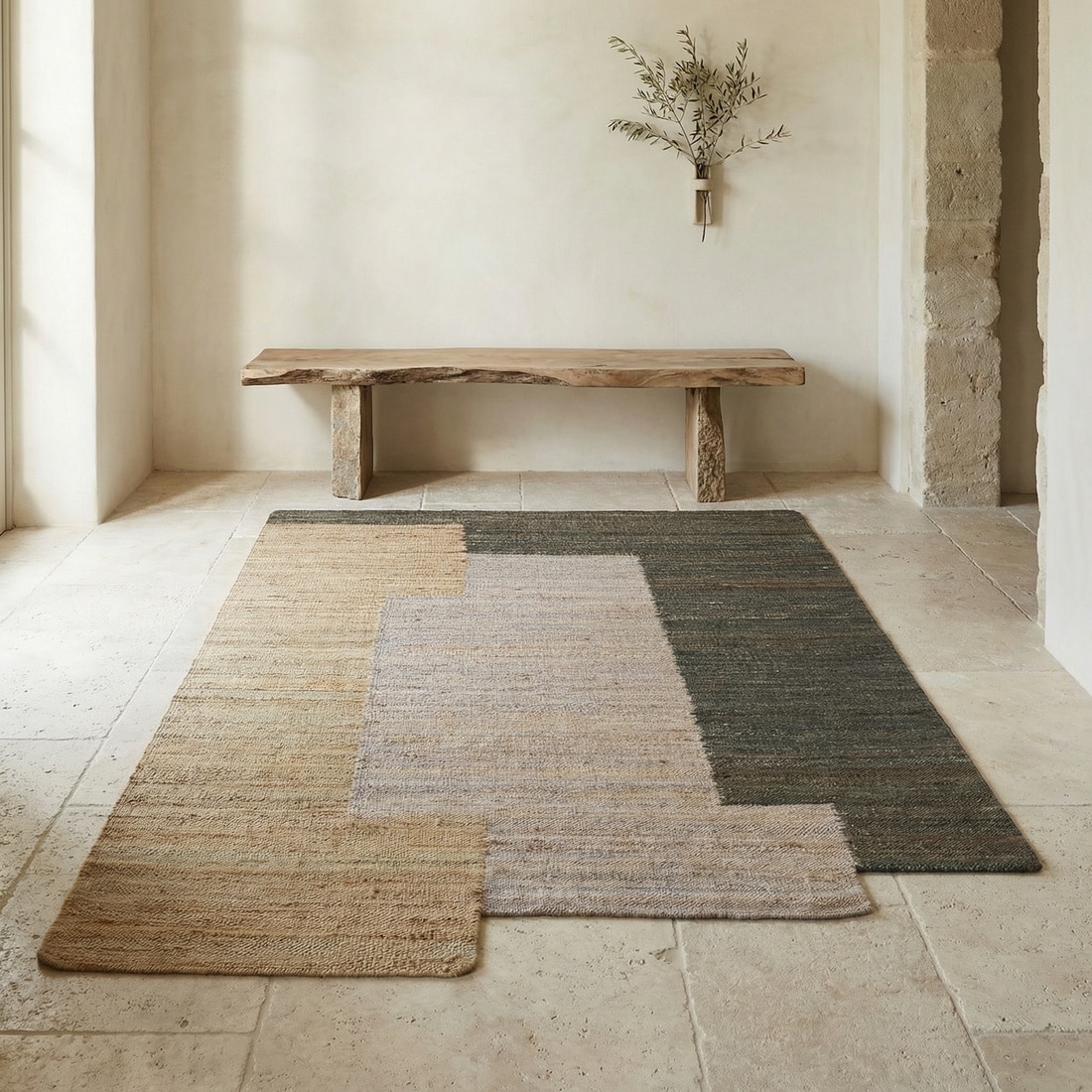 Jaipur Rugs Soft Geometric Jute Dhurrie Rug Brown 6x9 ft - Jaipur Rugs
