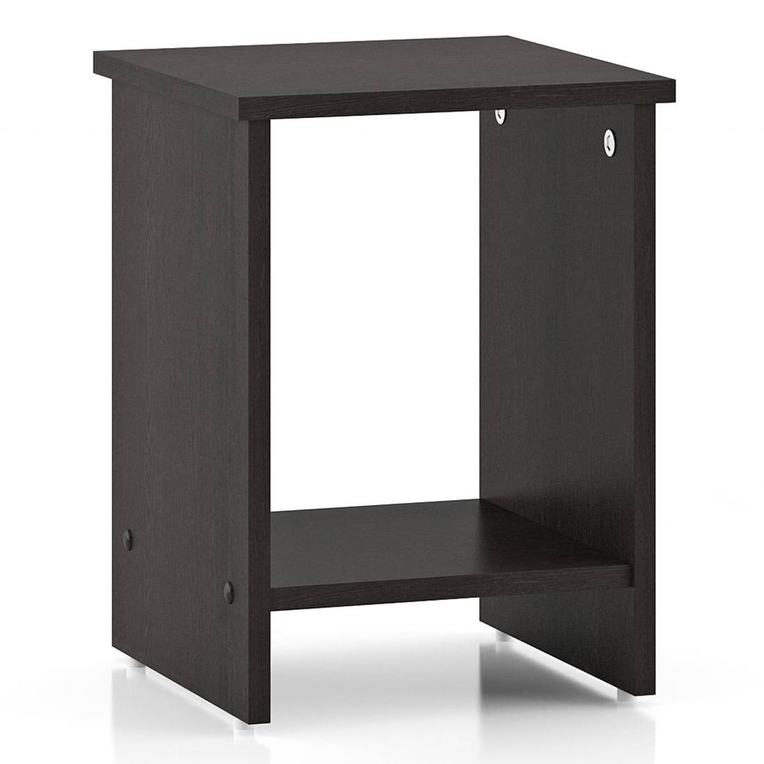 Nick Engineered Wood Side Table in Dark Wenge Finish