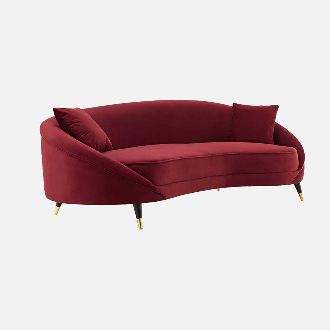 Corpen Fabric Sofa (Maroon)