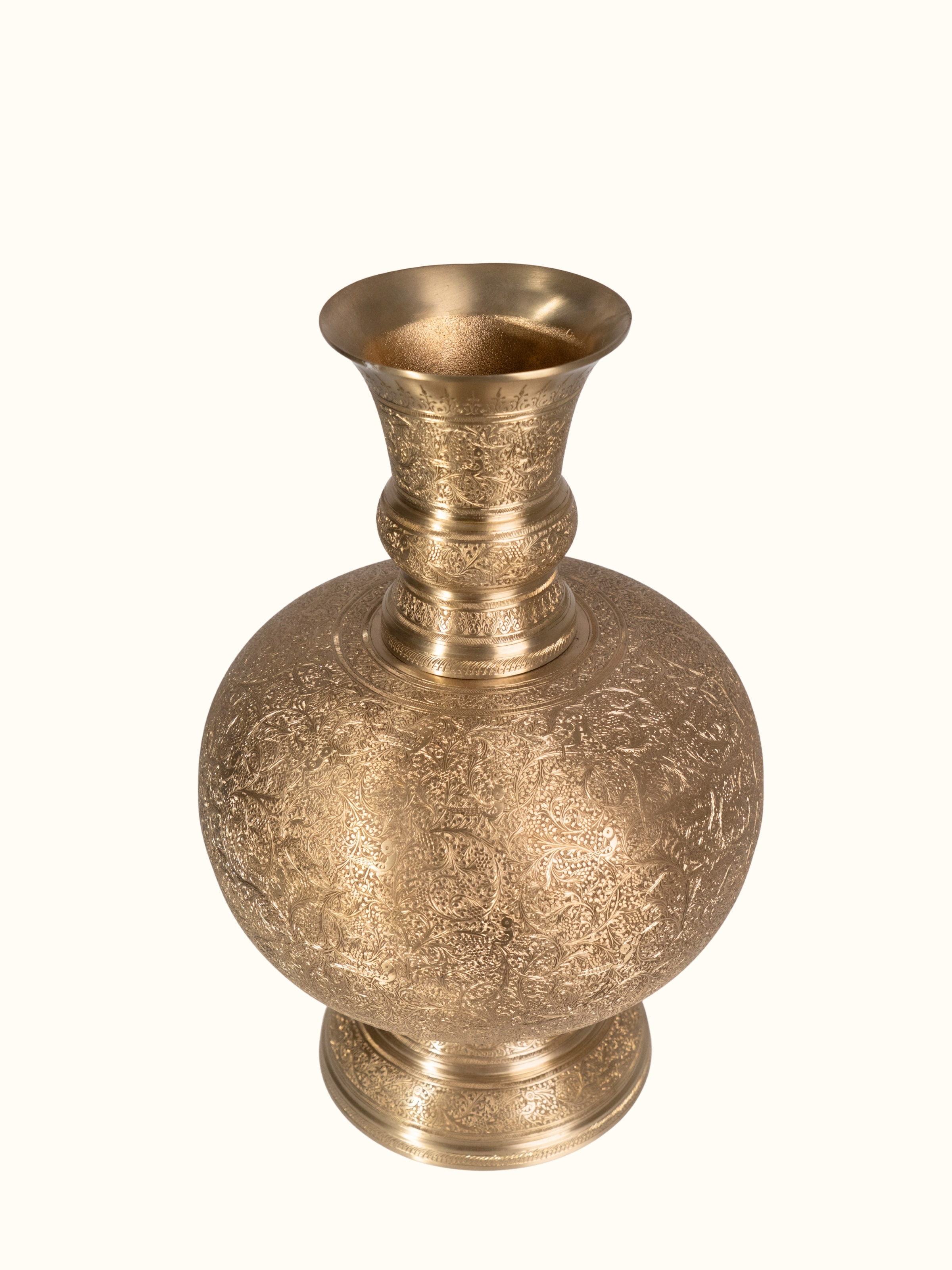 Angled view of Brassware Table Vase