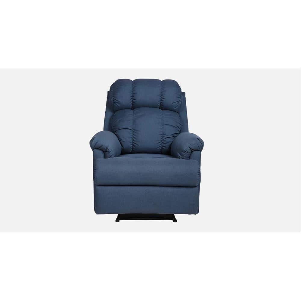 369 Single Fabric One Seater Manual Recliner in Blue Colour