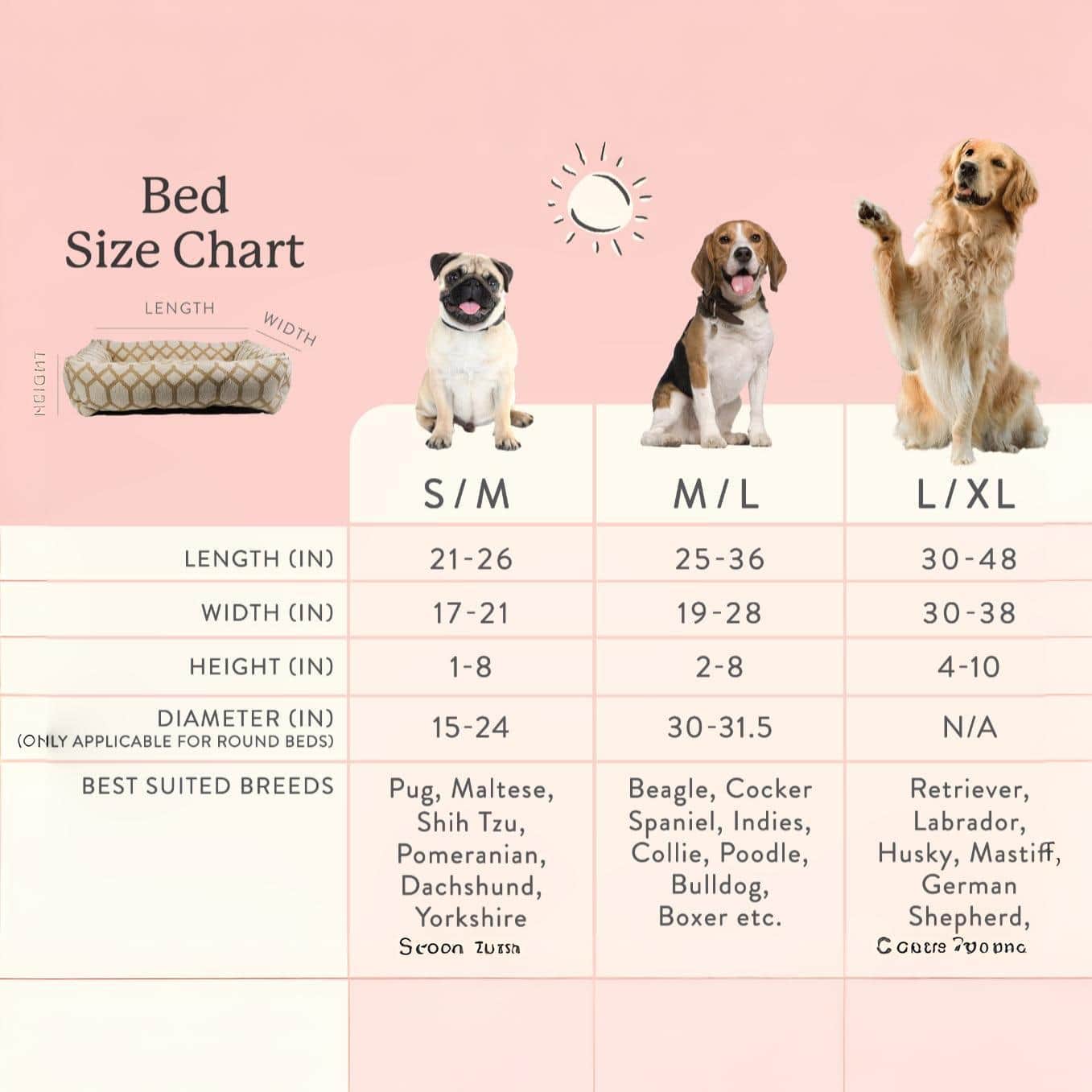 Printed Cuddler Polyester Pets Bed in Multicolor Colour