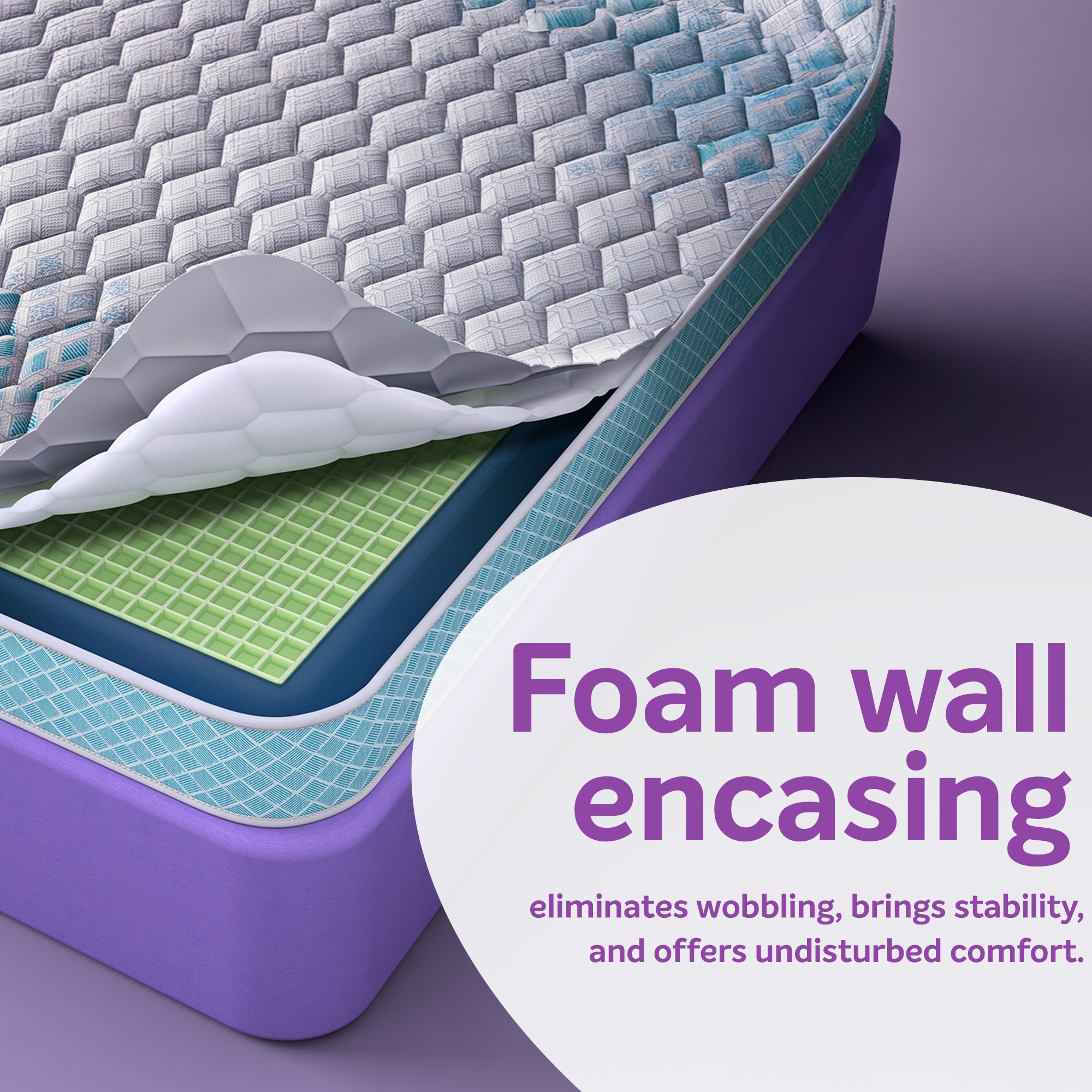 Sleepwell Pro Grid Mattress 5 inch Single Convoluted Foam Mattress (L x W: 84 inch x 36 inch)