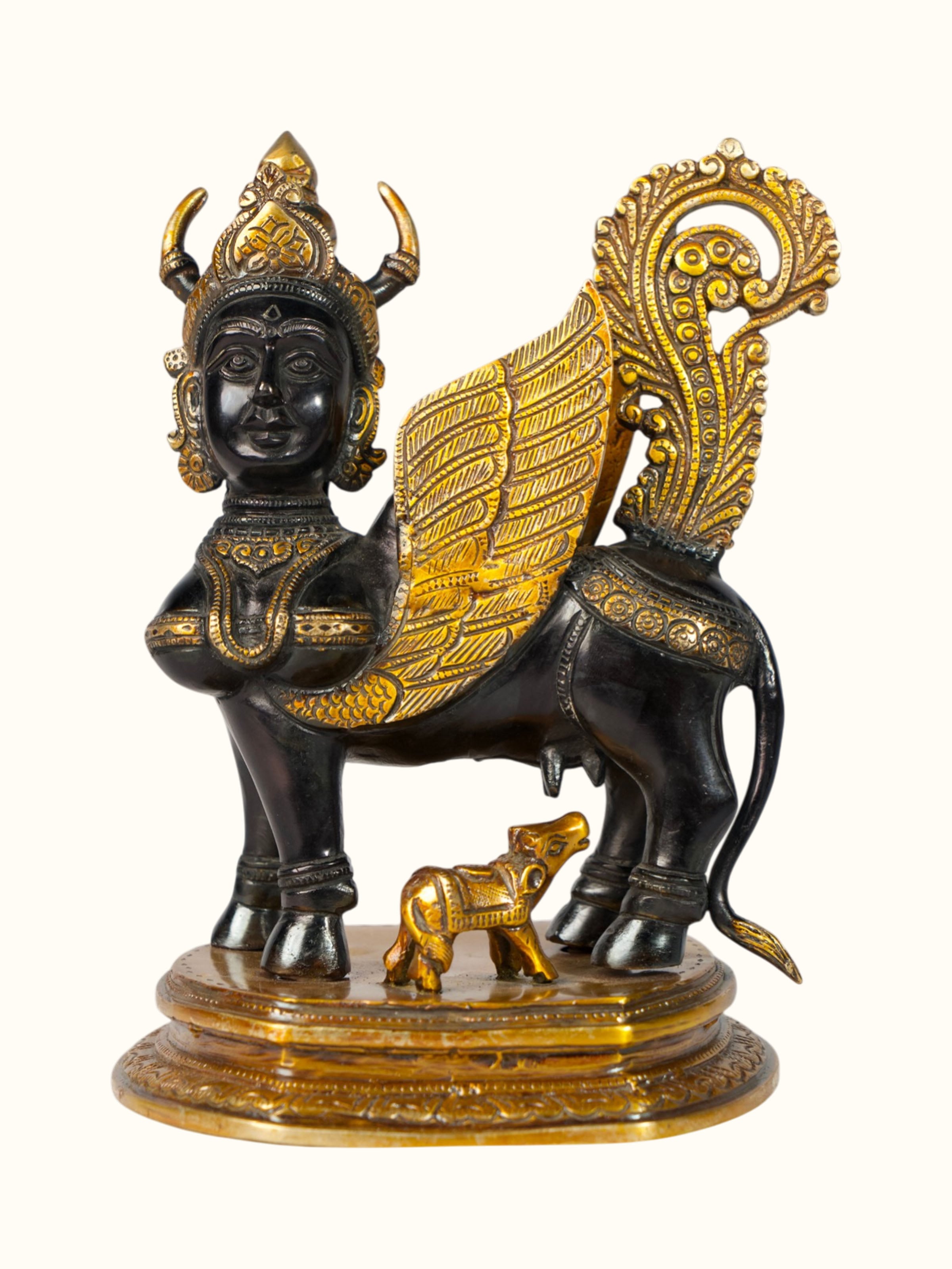 Brass Kamadhenu Sculpture