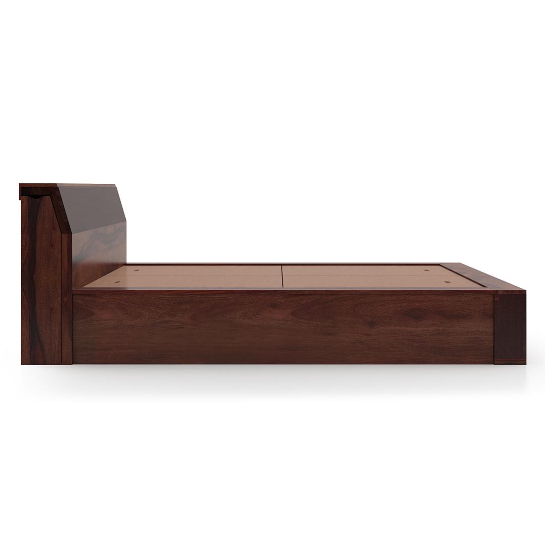 Sentosa Solid Wood King Size Box Storage Bed In Two Tone Finish