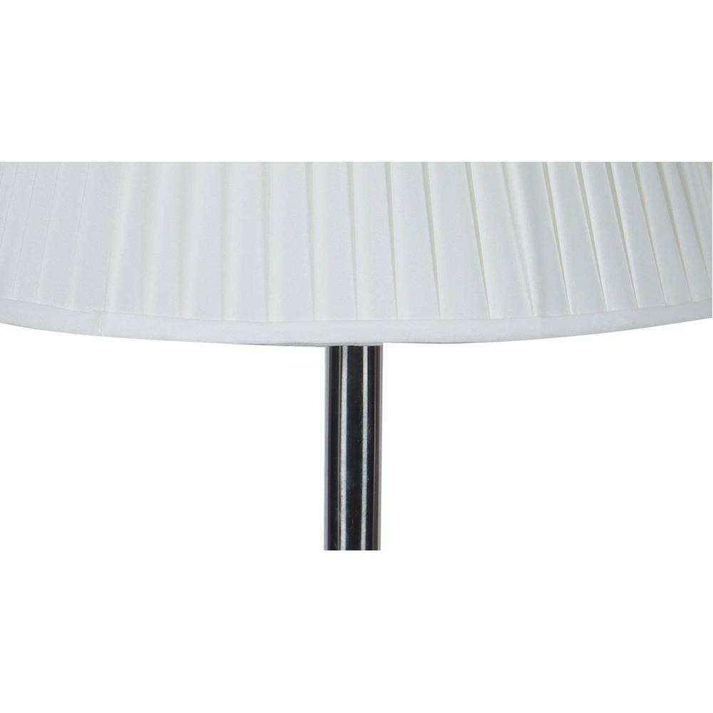 Vinnie Off White Cotton & Silk Mix Shade Floor Lamp