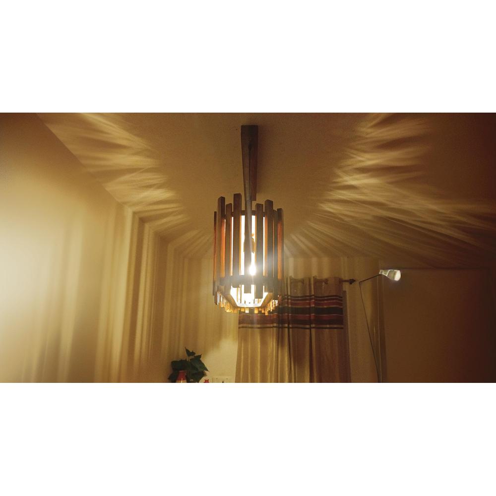 Palisade 36 Centrum Brown Wooden 3 Series Hanging Lamp