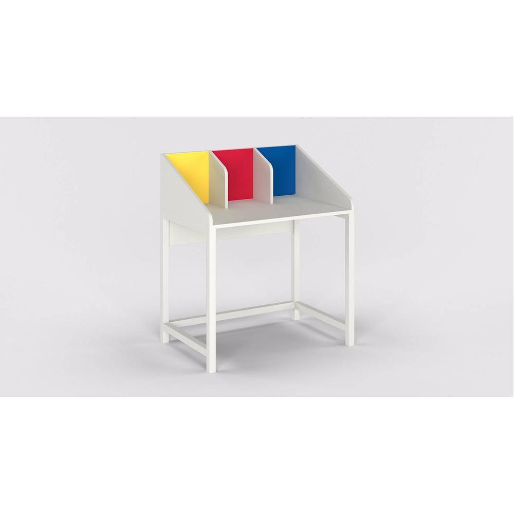 Color Play Study Table - White