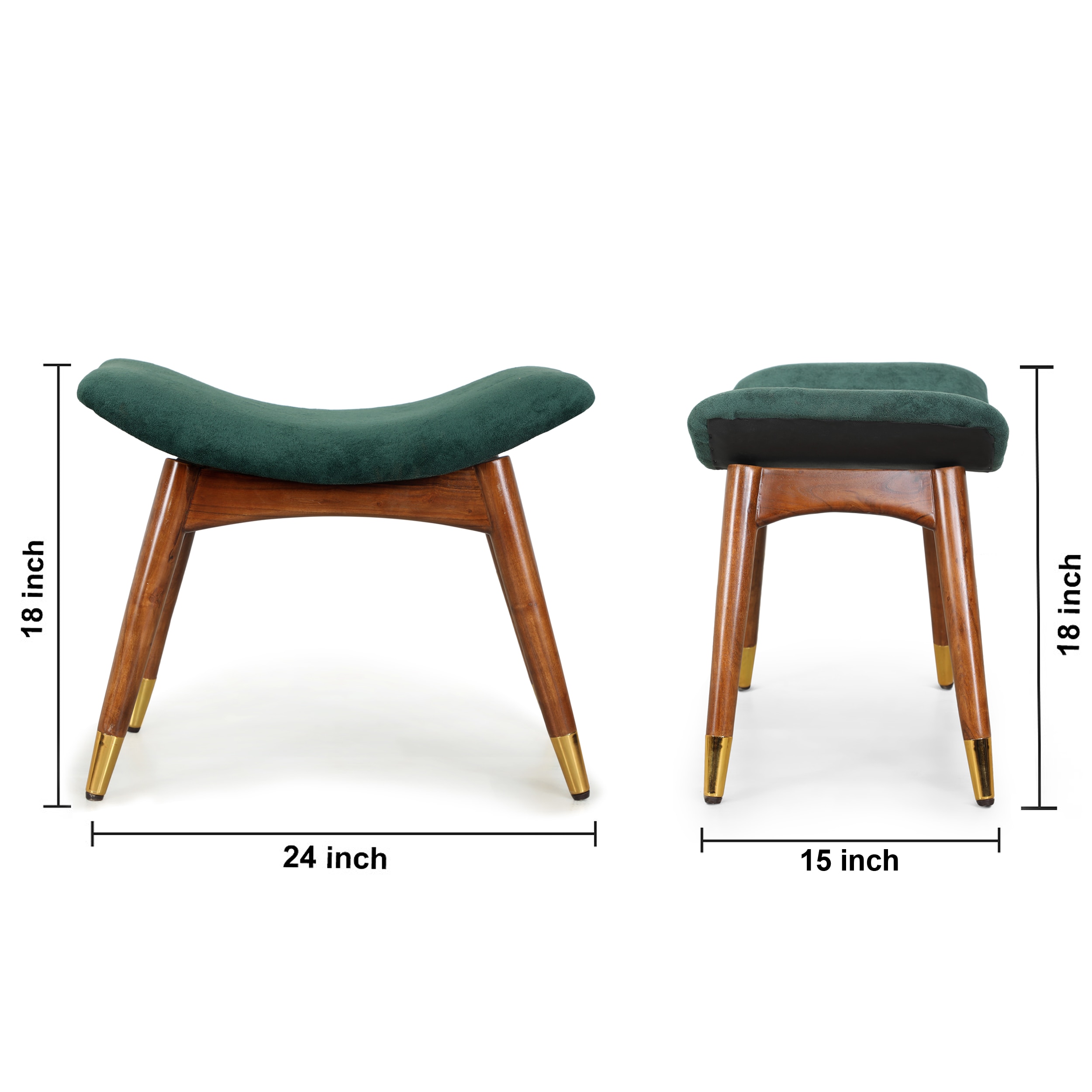 Zuno Seating Stool in Green Color