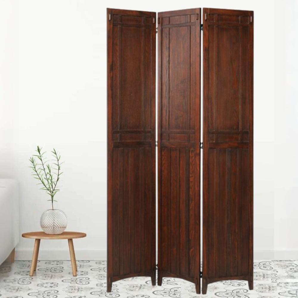 Flossy Solid Wood 4 Panel Room Divider