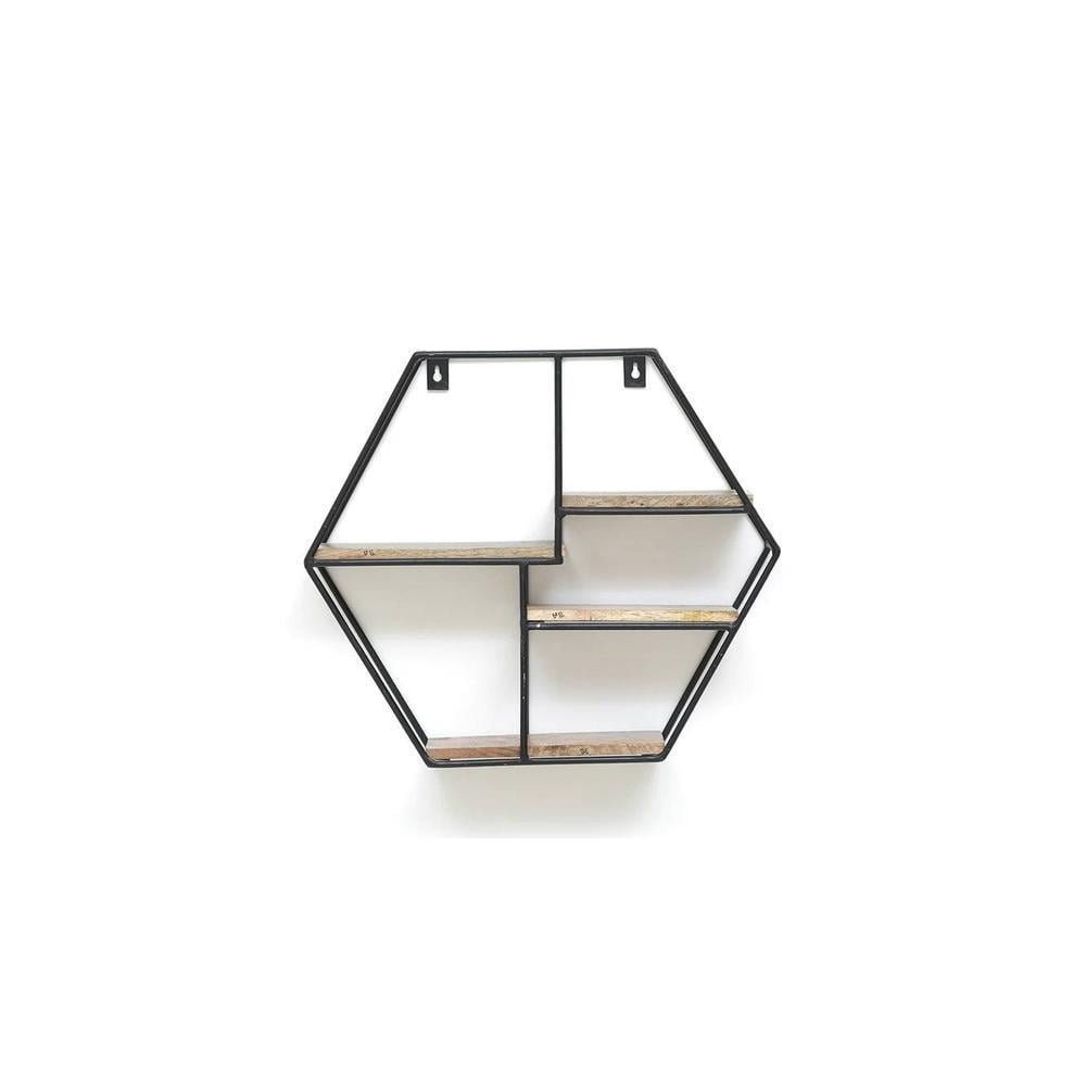 WOODENMOOD Hexa Wall Rack