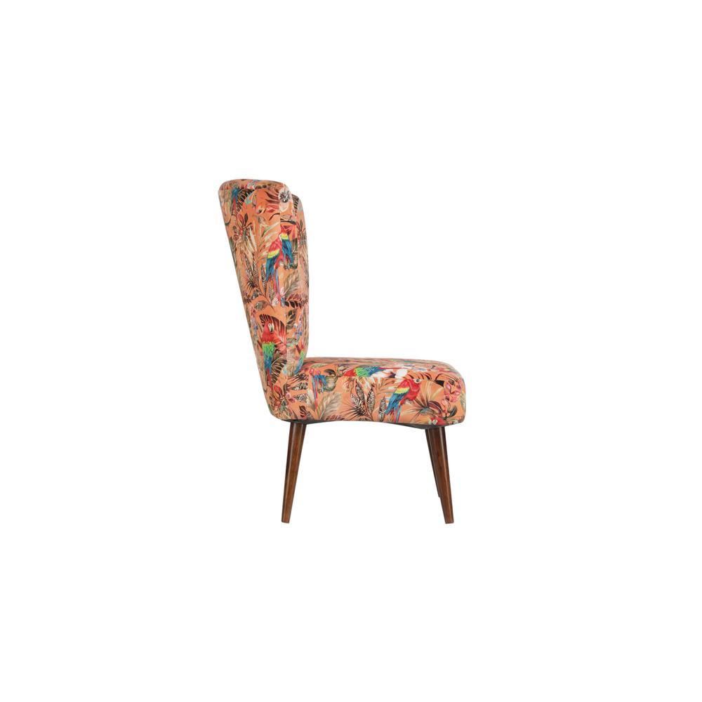 Ivoma Solid Wood Lounge Chair In Multicolour