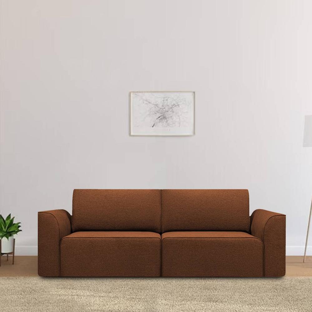 Cacef 3 Seater Pull Out Sofa cum Bed  in Brown Colour