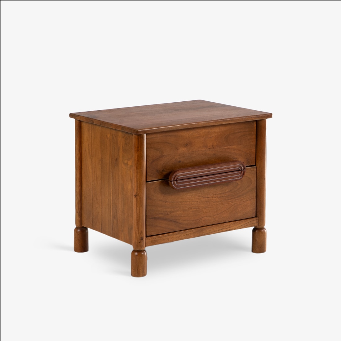 Varnika Bedside Table in Teak Finish