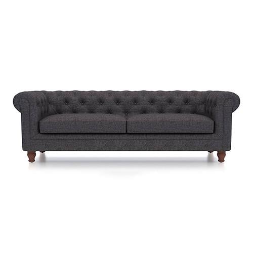Winchester Essential 3 Seater Fabric Sofa in Steel Colour