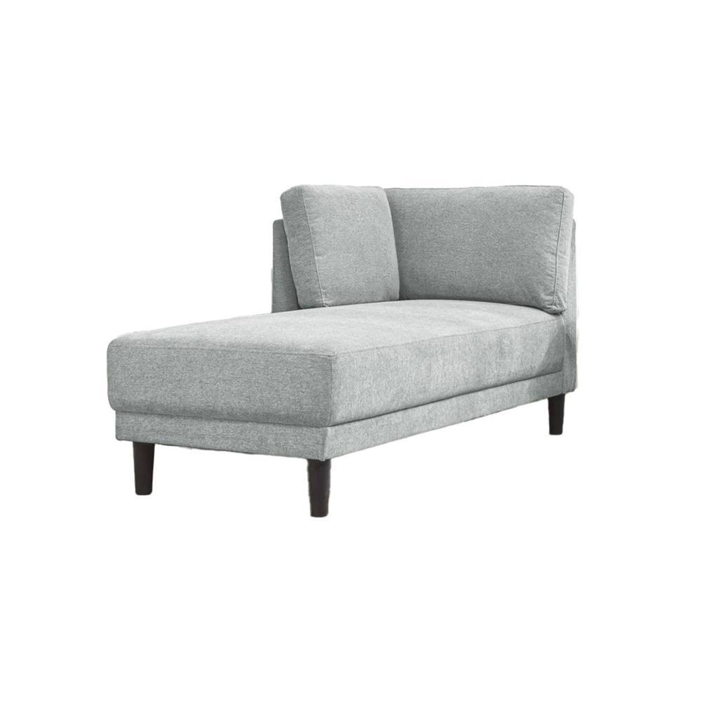 Lacrista Fabric Chaise Launger in Grey Colour