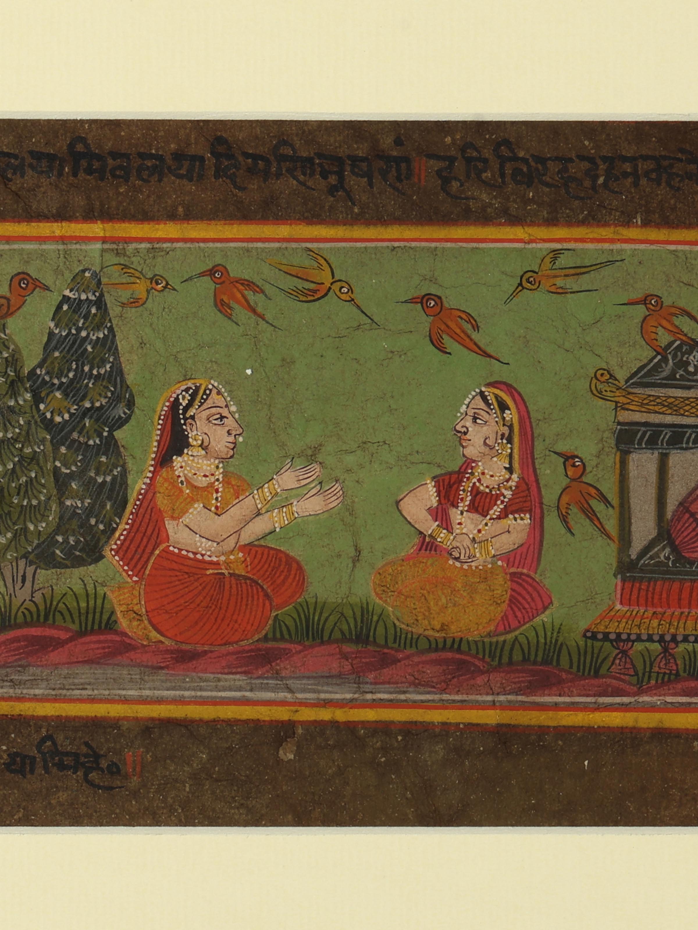 Radha Sakhi Samvad Pichwai Painting