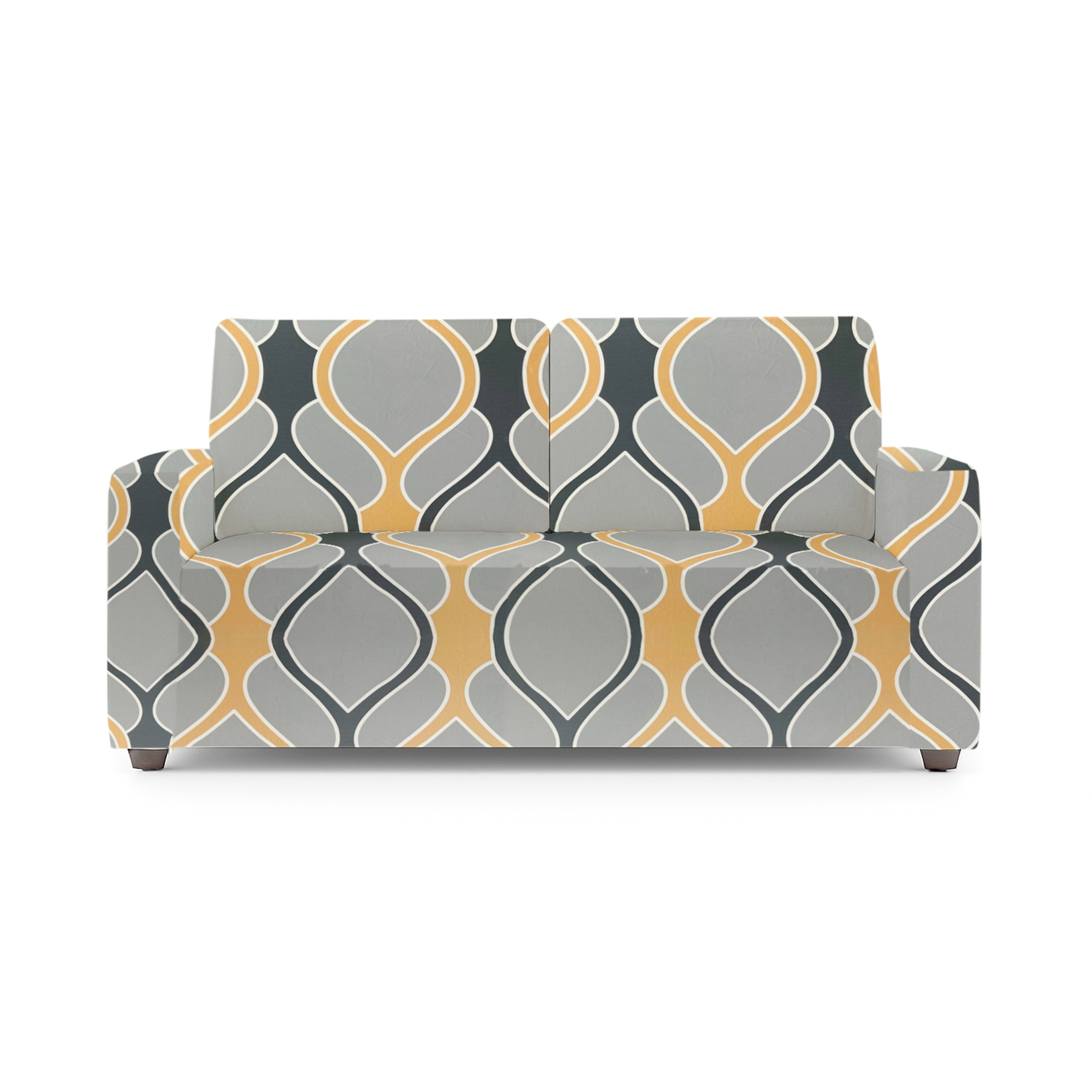 2 Seater Greyish Diamond Sofa Cover