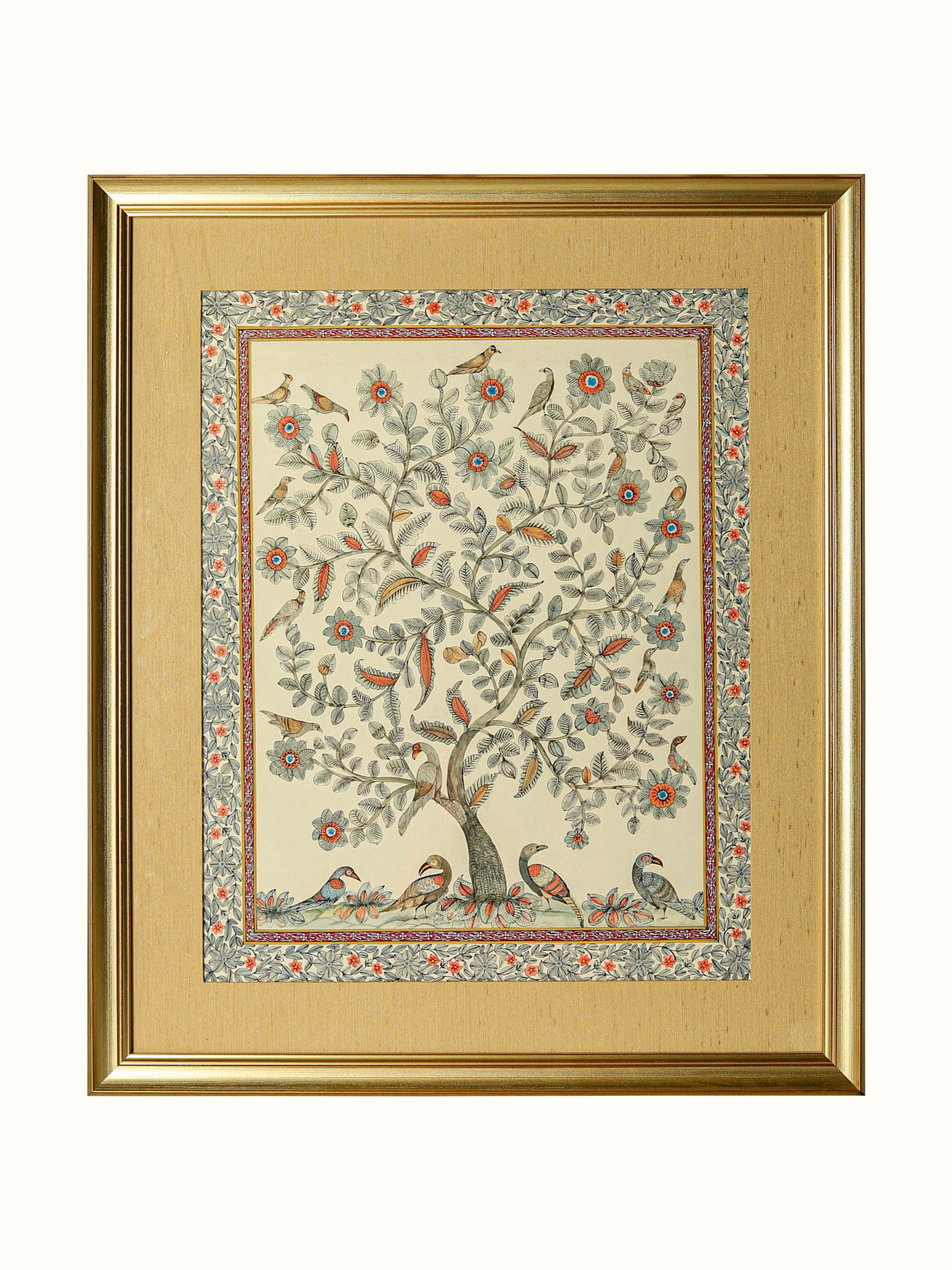 Tree with Birds Miniature Painting