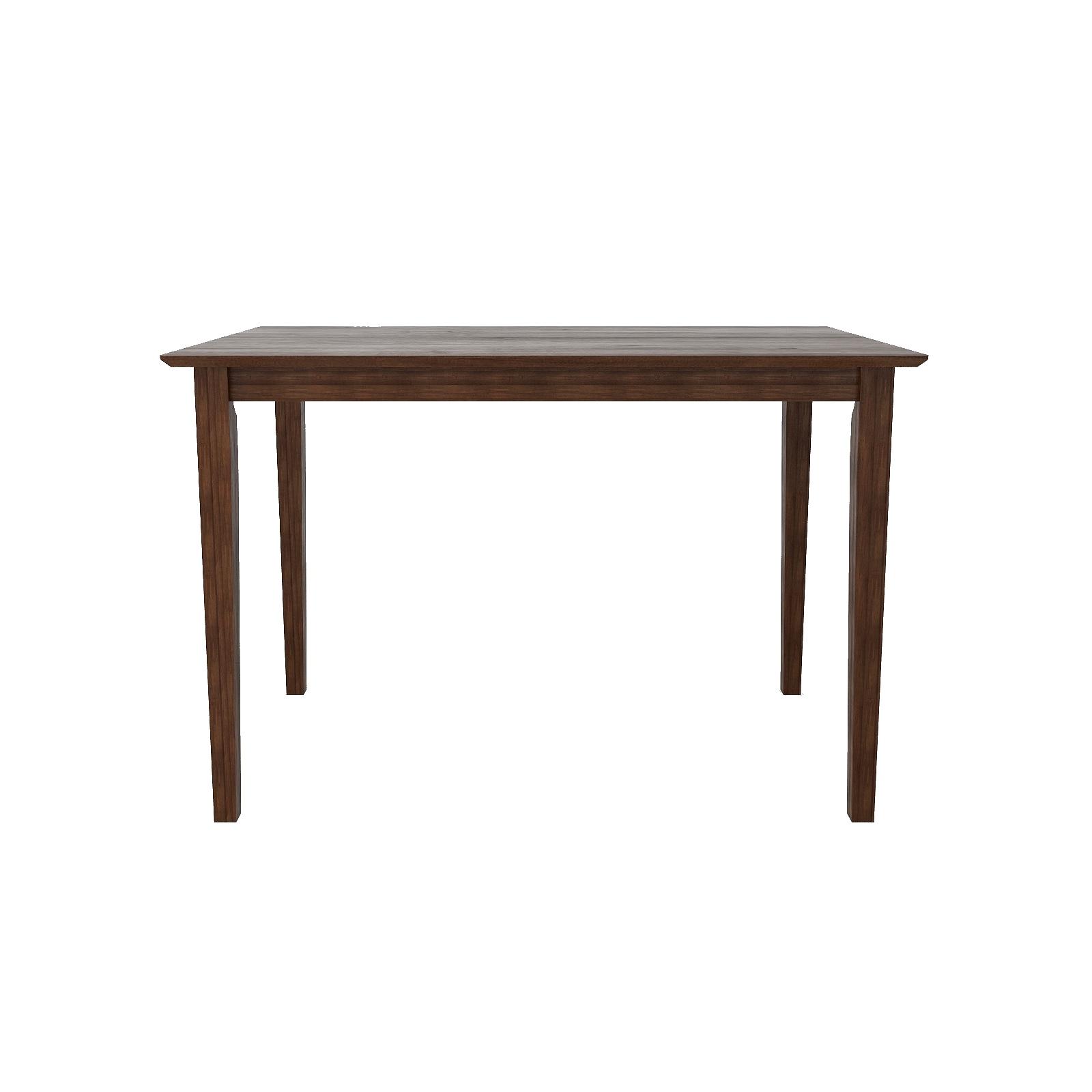 Monterey 4 Seater Dining Set with 4 Chairs (Rubberwood, Dark Cappuccino Finish)