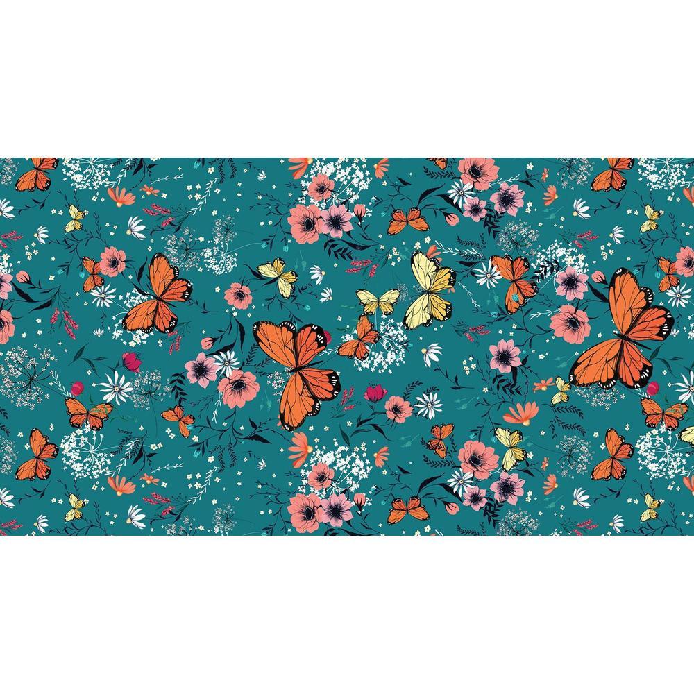 Blue Floral   and Serving Tray  Multicolour
