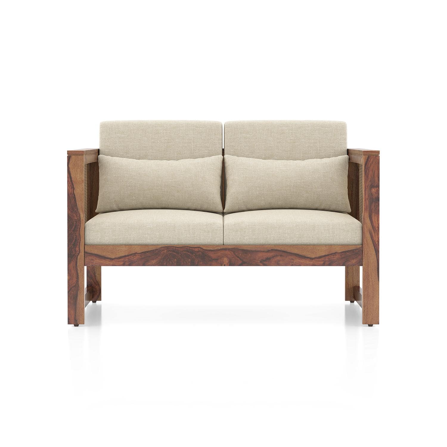 Korai 2 Seater Sofa (Macadamia Brown Hopsack Weave)