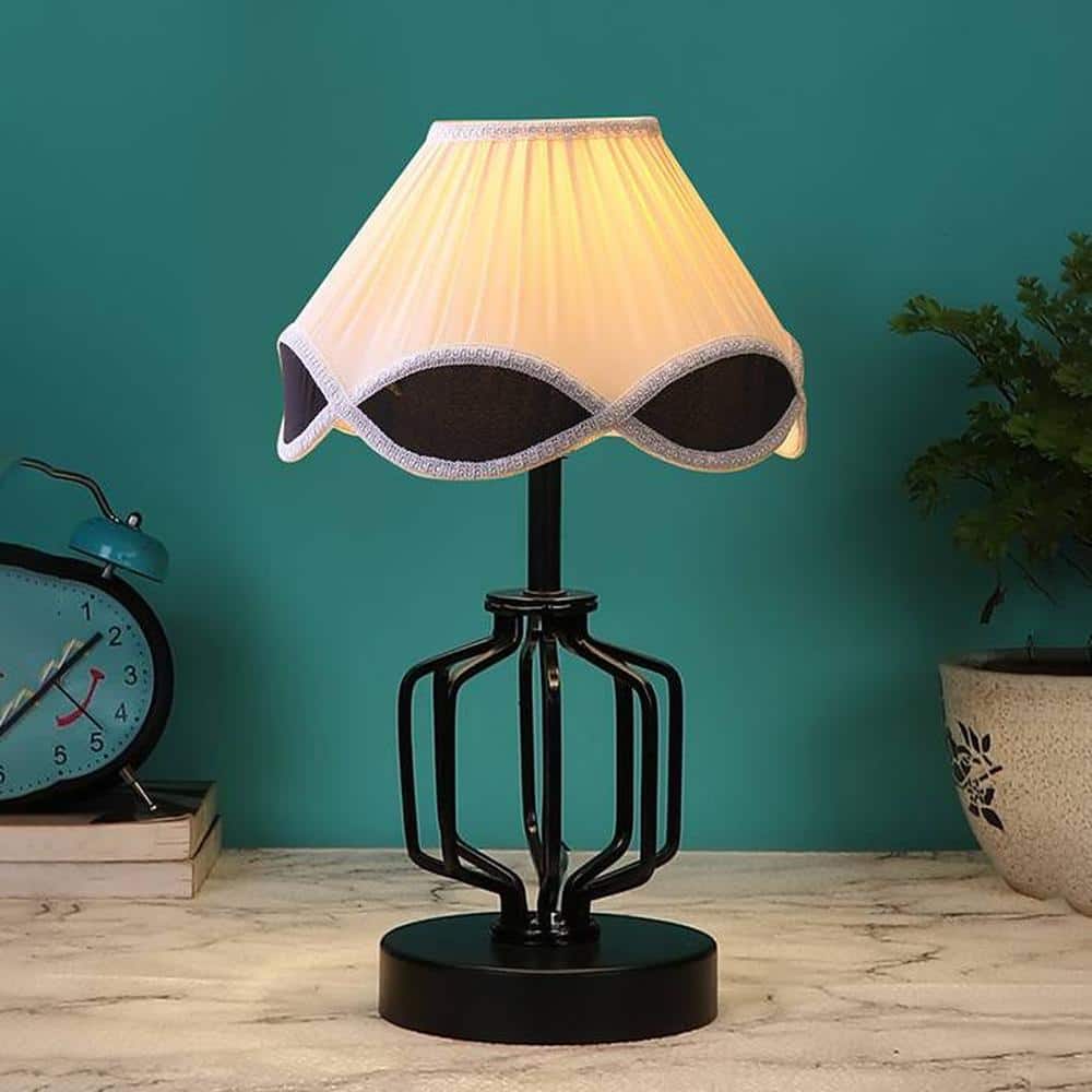 Cataleya Vintage Multicolor Shade Table lamp with Iron Base